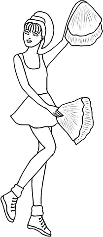 Cheerleading  Coloring Page